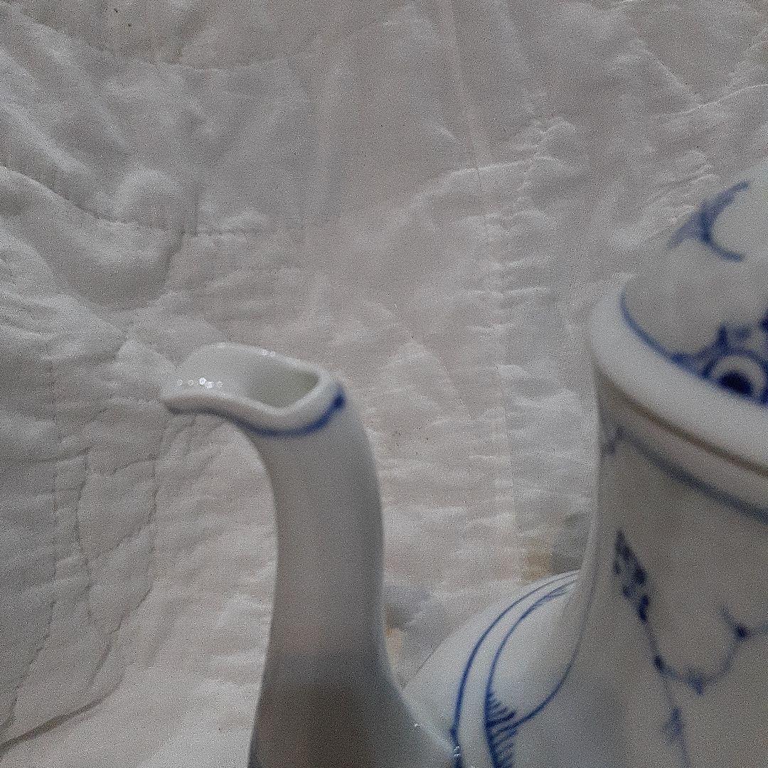 ビングオーグレンダール コーヒーポット ブルーフルーテッド 希少】B