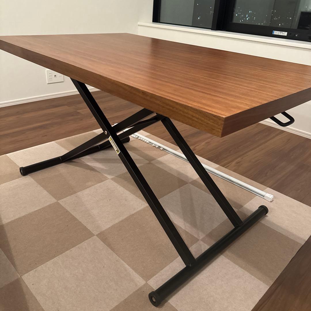 ニトリ 昇降ダイニングテーブル(NEW アクティブ ウォルナット)