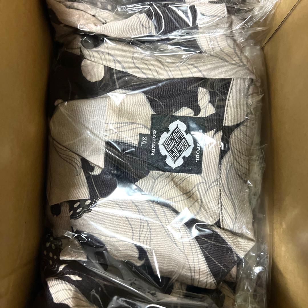 3XL GAKKIN × BUDSPOOL 浮蓮華 HAWAIIAN SHIRT