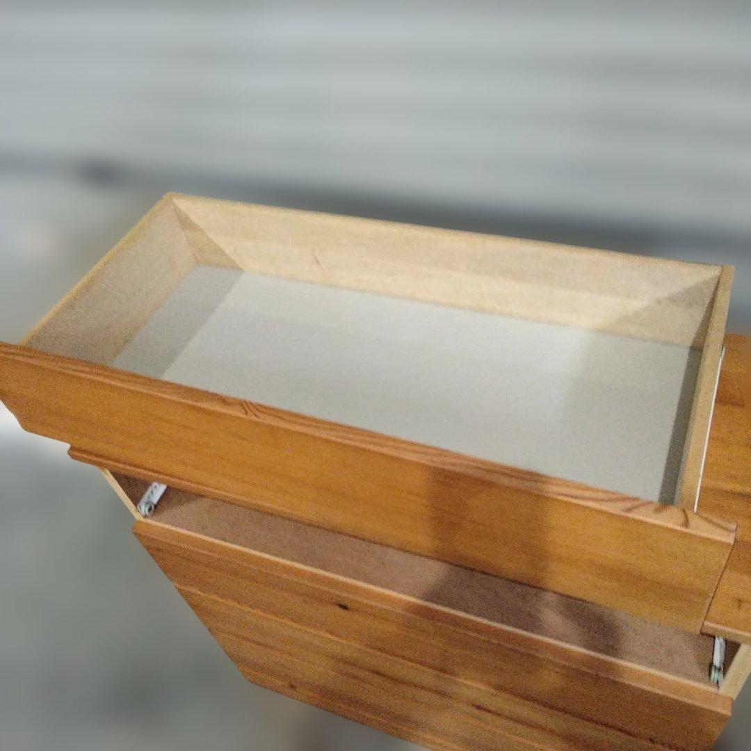 1-23 廃盤　無印良品 パイン材 チェスト 4段チェスト