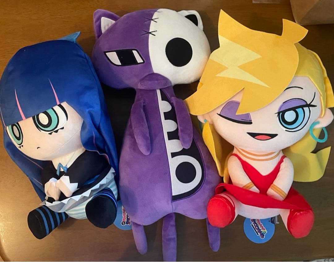 New PANTY&STOCKING パンスト おすわりぬいぐるみ 3種