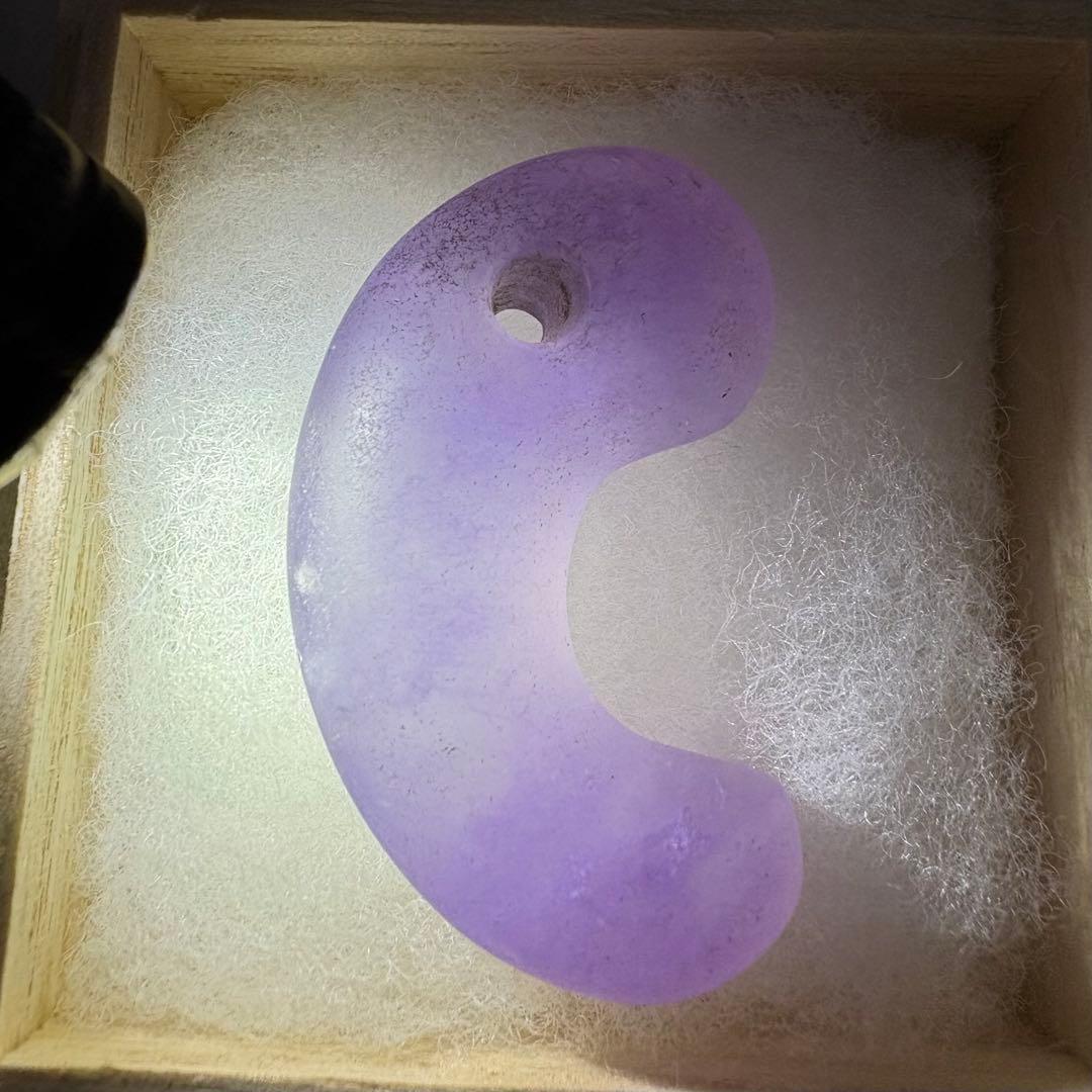 古墳期 出土品 糸魚川 翡翠 勾玉 深い緑 翡翠勾玉 ☆古墳期『糸魚川翡翠