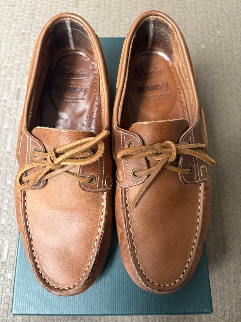 ビームスF別注:Paraboot/BARTH クロムエクセルレザーデッキシューズ