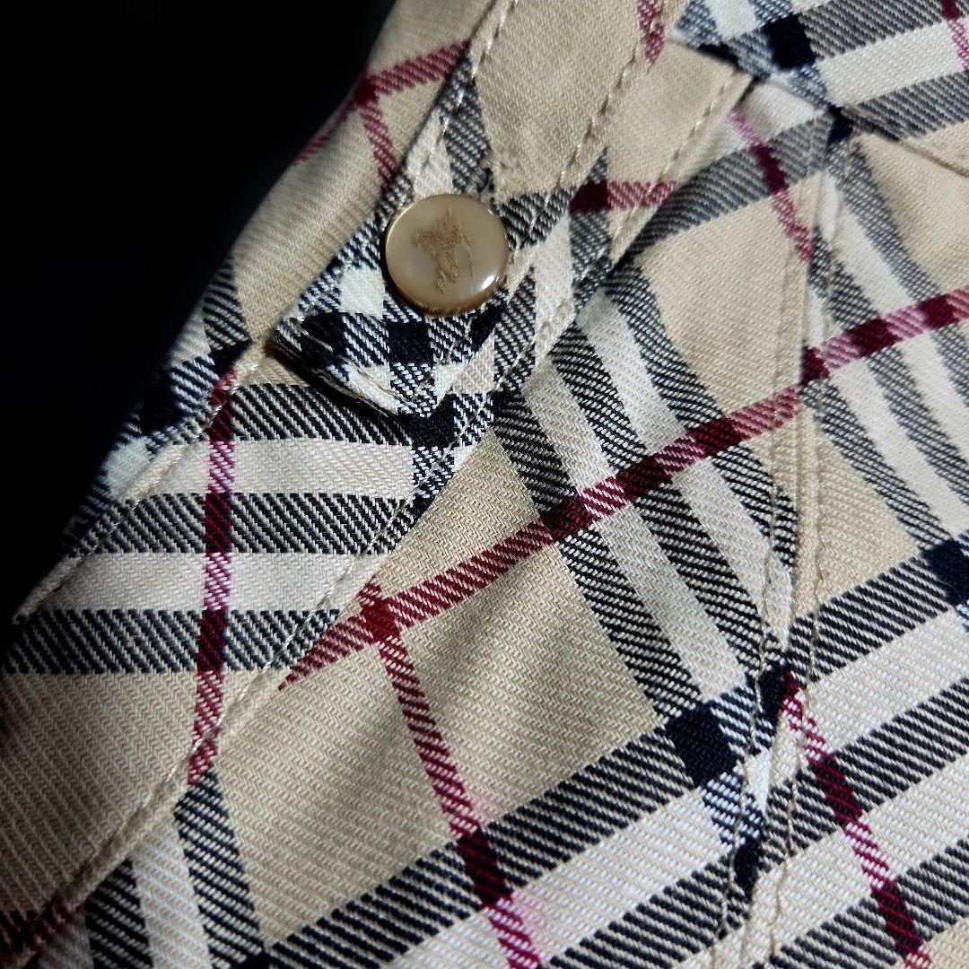 新品バーバリーブルーレーベル ノバチェックひざ丈スカート BLUE LABEL