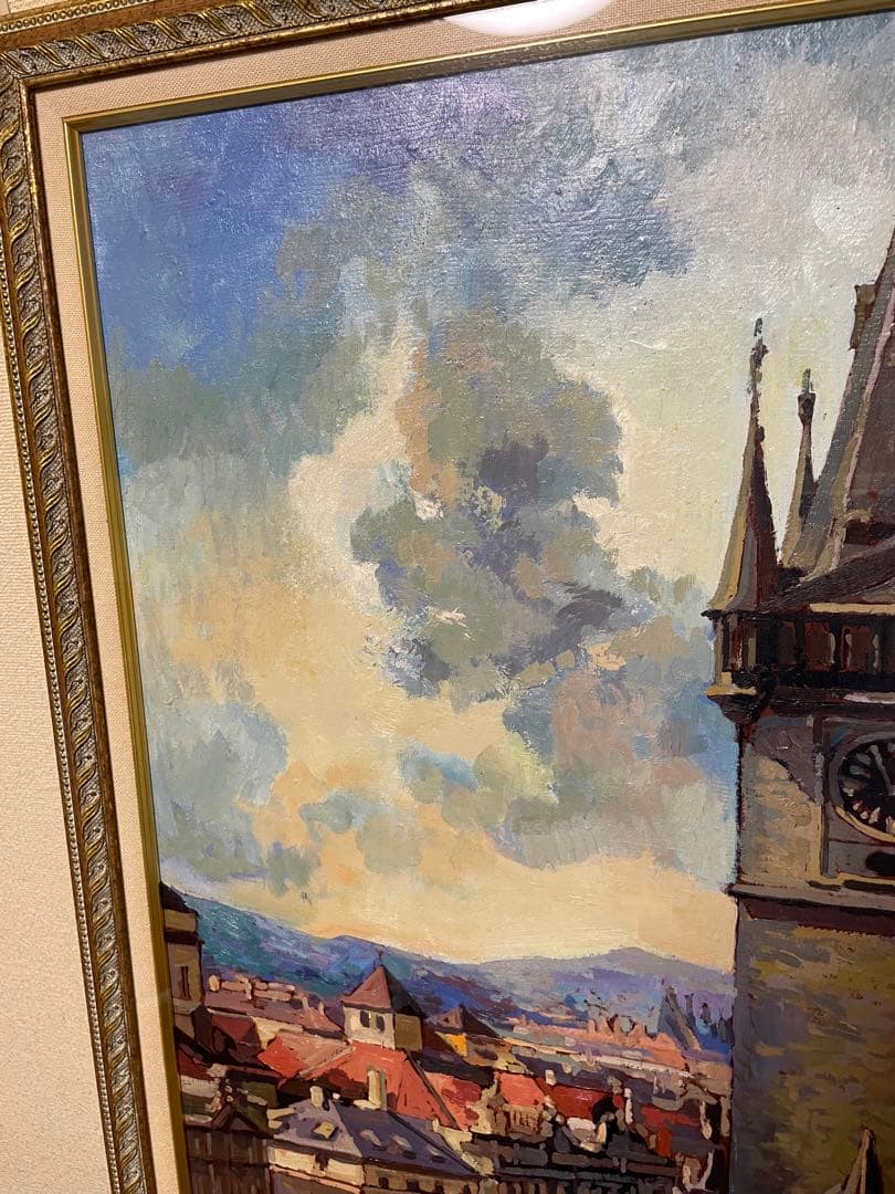 【処分特価】Richard Taubenek/リチャードタウベネク/油彩画/特大