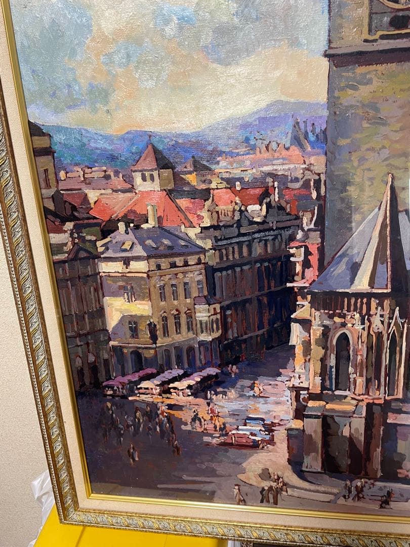 【処分特価】Richard Taubenek/リチャードタウベネク/油彩画/特大