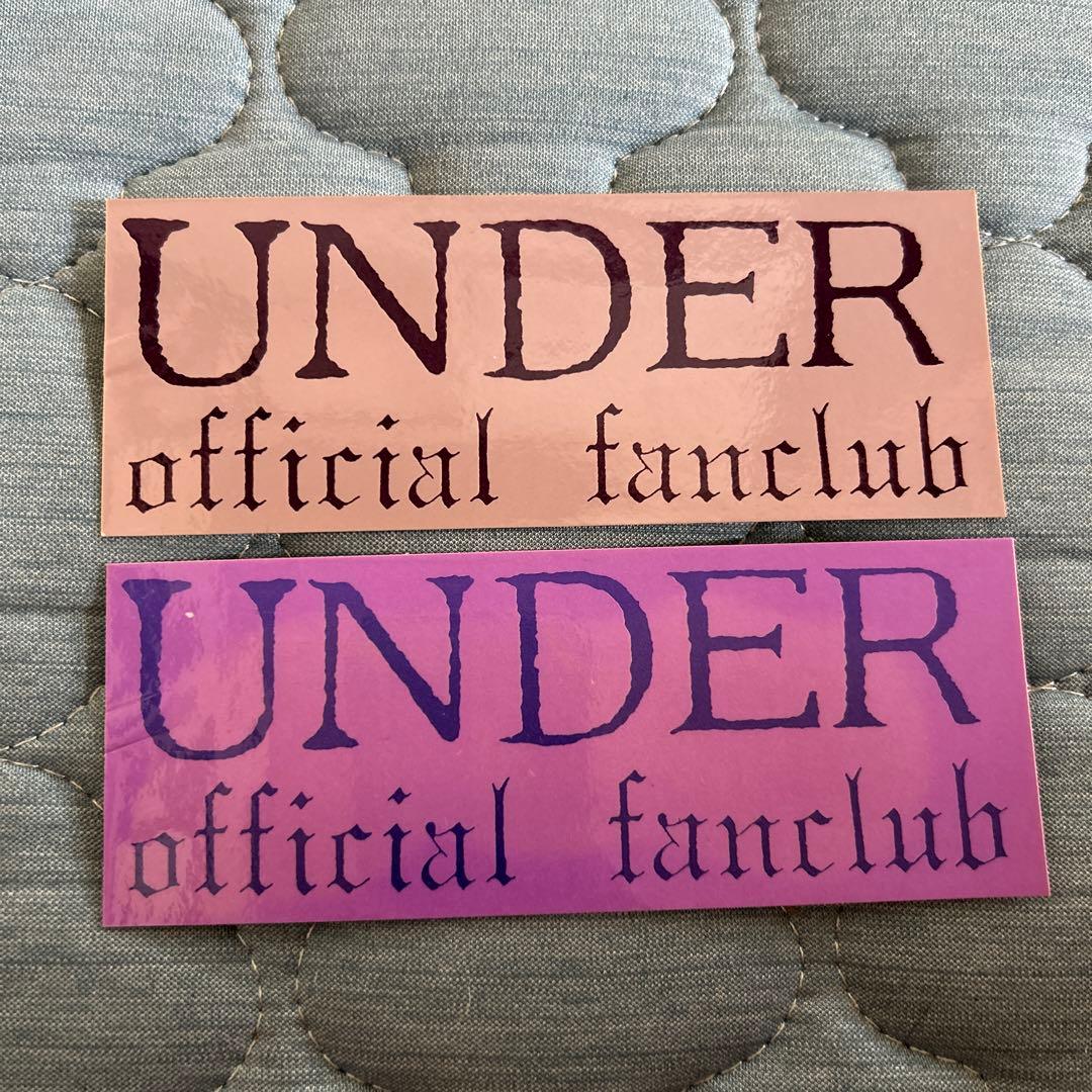 黒夢　初期ファンクラブUNDER 会報3冊、ポストカード、ステッカー2枚　他