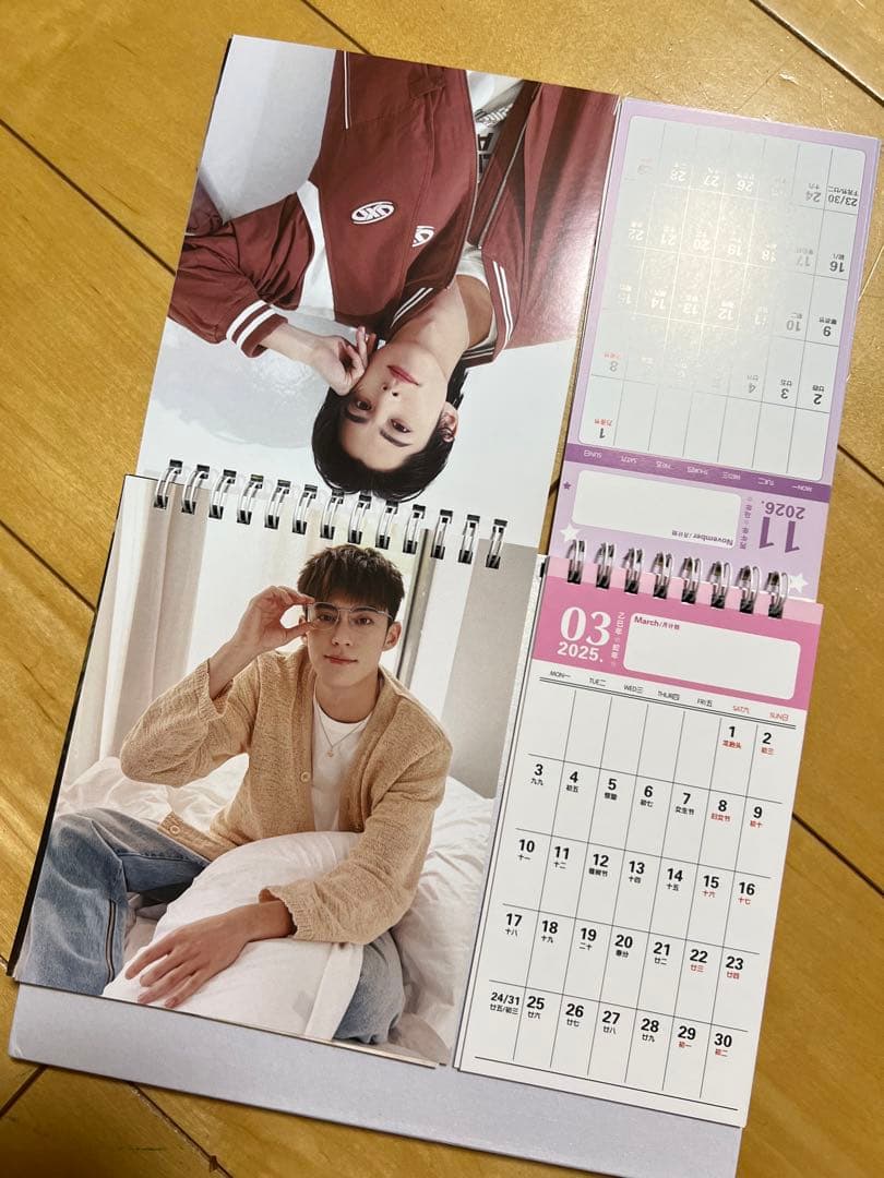 1780円最新ワンホーディー王鹤棣カレンダー 2025+2026年カレンダー②