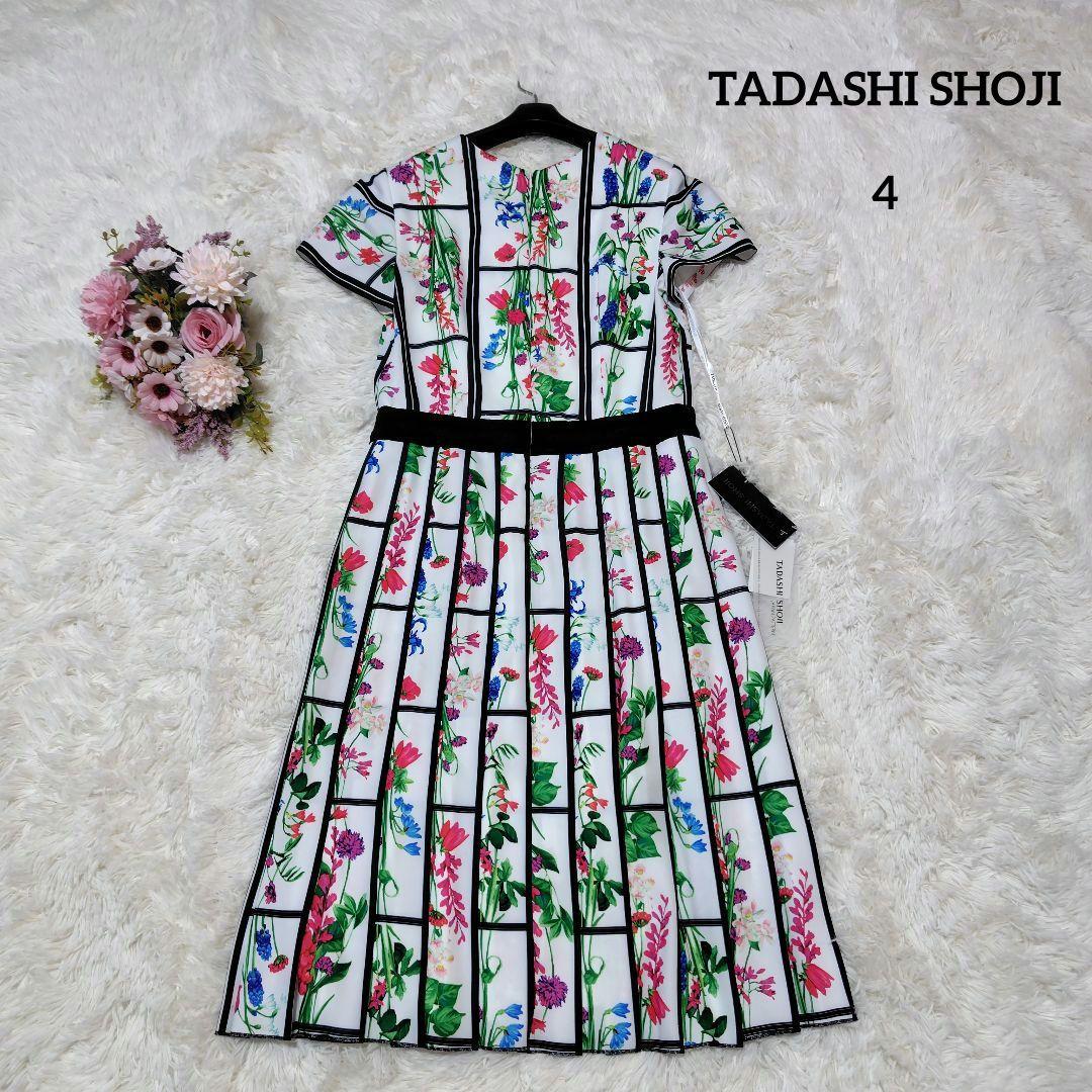 【タグ付き♡定価8.5万】タダシショージ　プリーツフローラルドレス　アンミカ着用