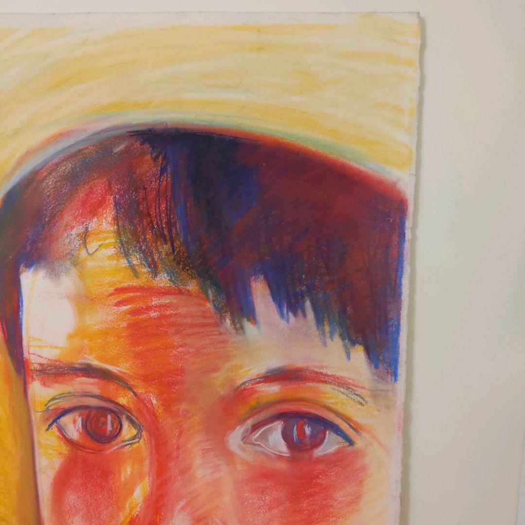 パステル　ドローイング　無題　額装なし