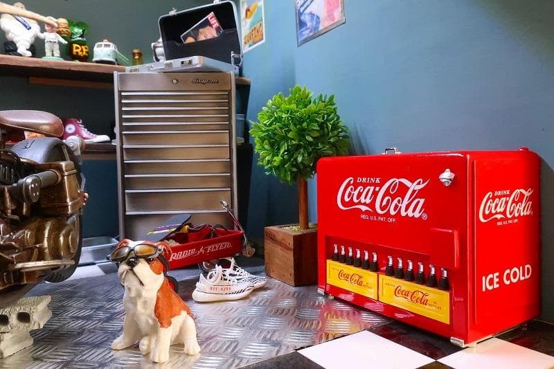 コカコーラ ビンテージ クーラーボックス型バンク 音楽 効果音