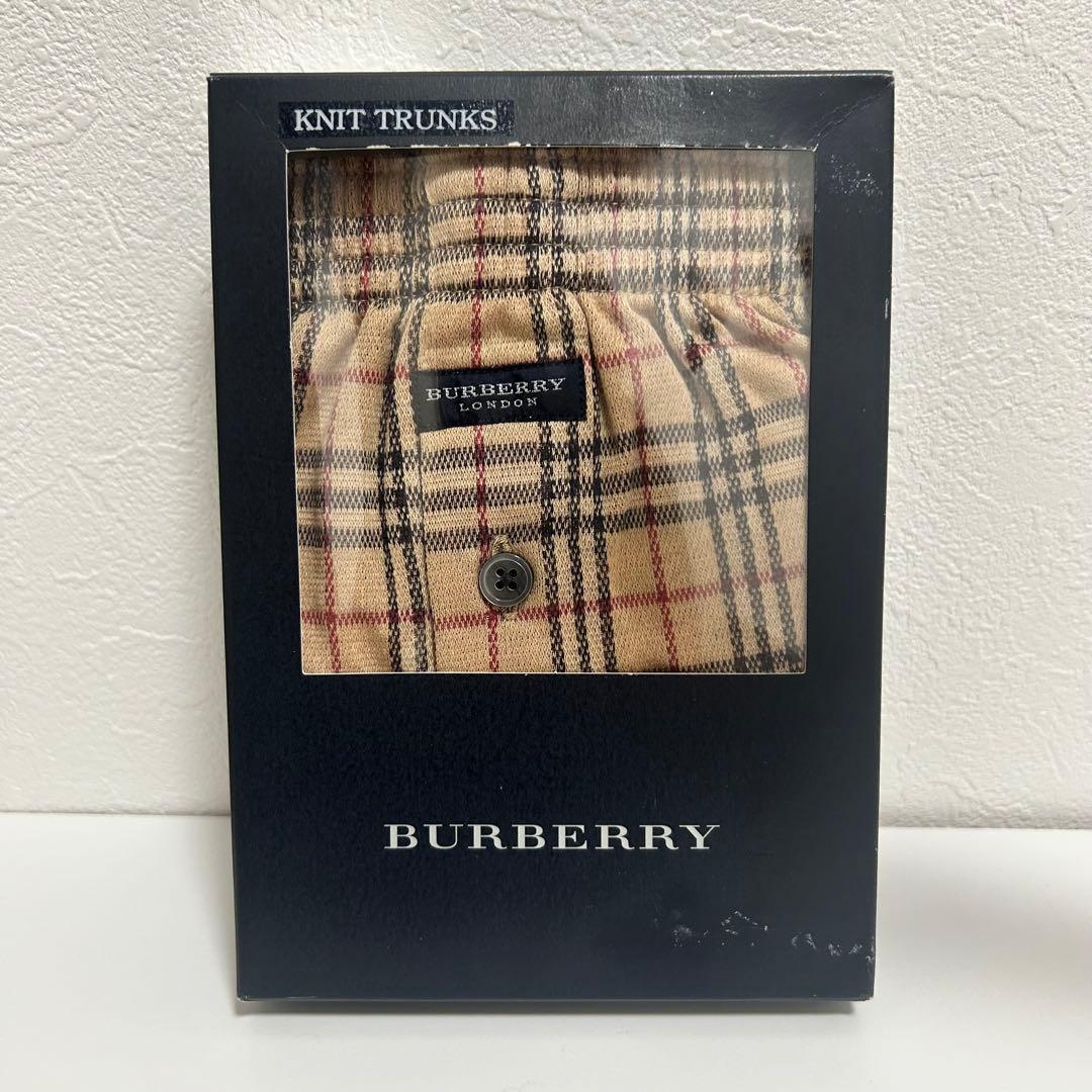 新品 BURBERRYバーバリーロンドン◇チェック柄 トランクス◇サイズM