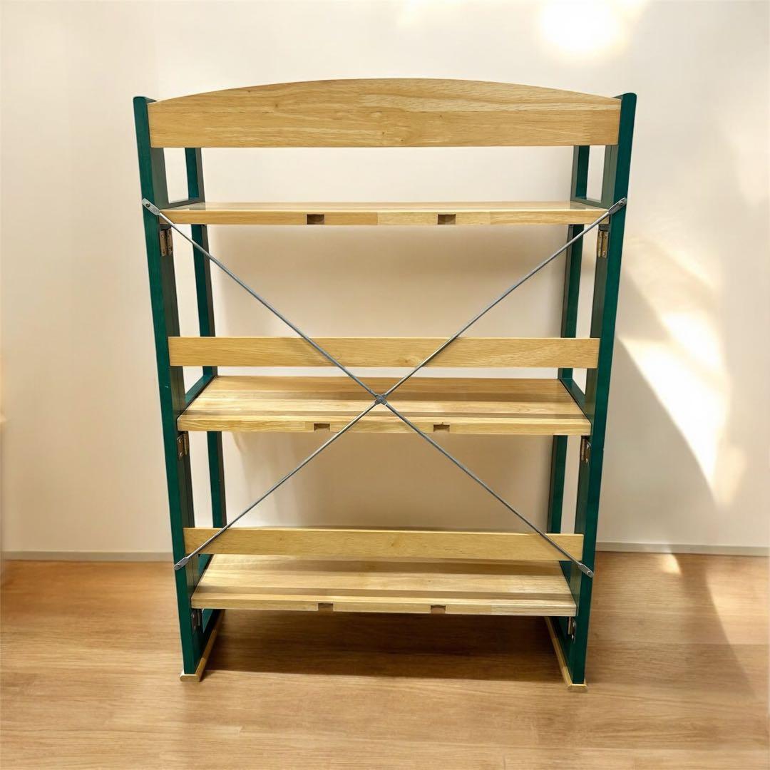 レトロ オクモト 本棚 折りたたみ式