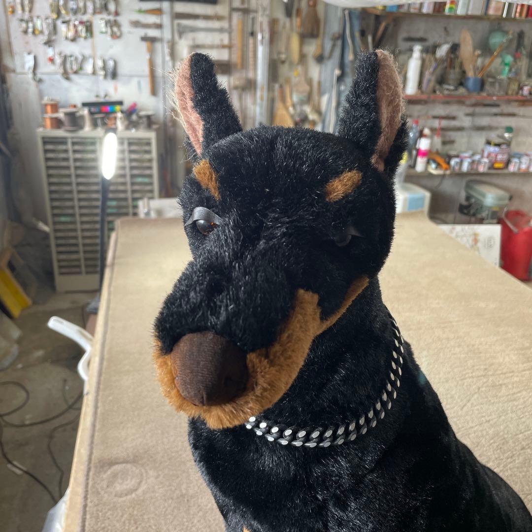 等身大 ドーベルマン ぬいぐるみ 高さ64cm 犬