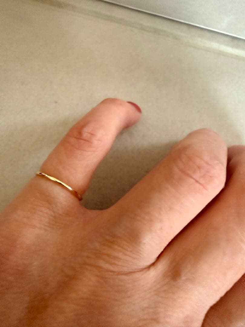 RAPA K18イエローゴールドピンキーリング