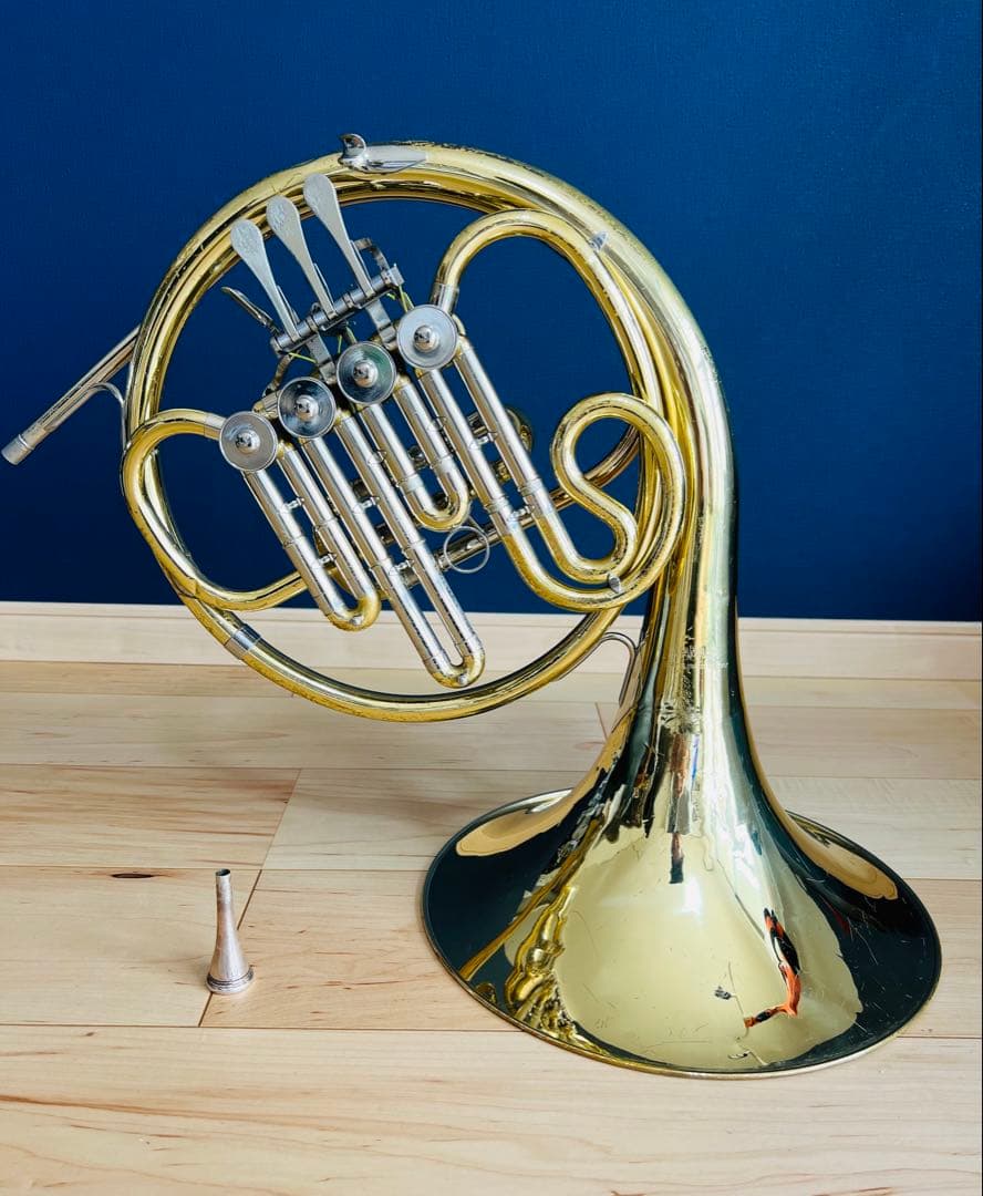 YAMAHA YHR322 Bbシングルフレンチホルン マウスピース　ケース付き