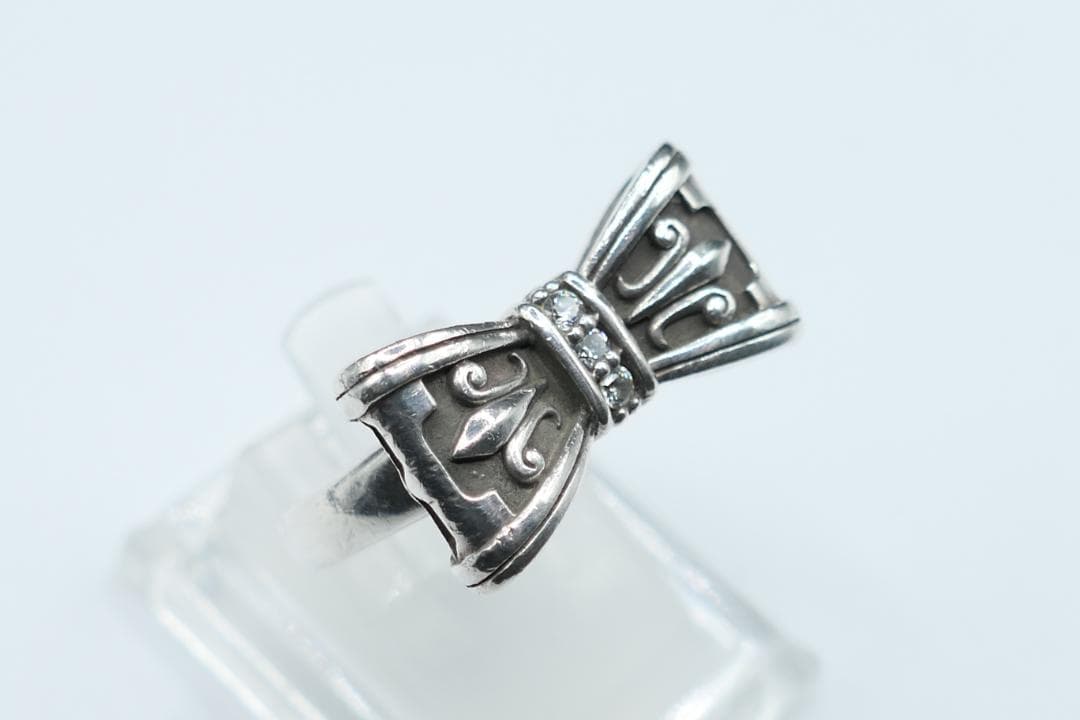 美品　16号　ジャスティンデイビス　プロミス　リング　SRJ328　リボン