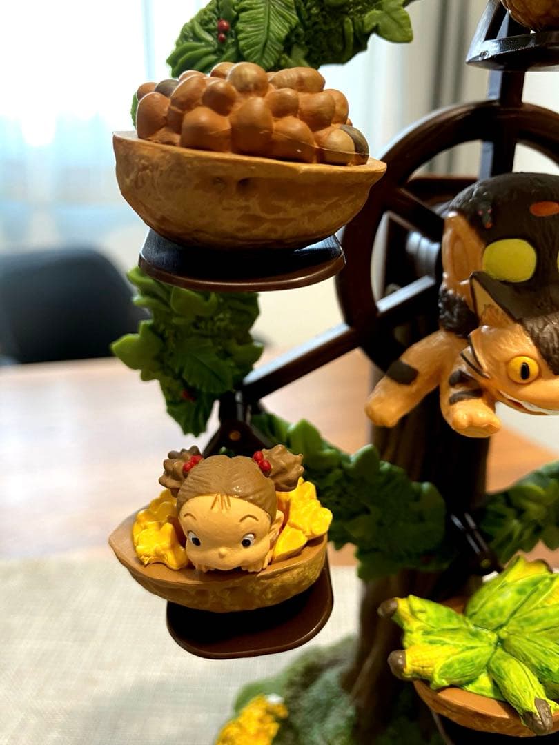 ☆稀少・廃盤品☆となりのトトロ 「森の観覧車オルゴール」+「バス停」宮崎