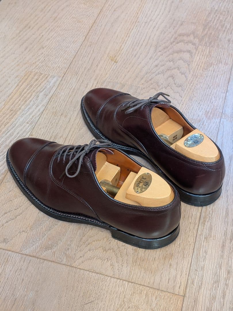 Alden 906 オールデン ストレートチップ バーガンディ 箱付き 8D
