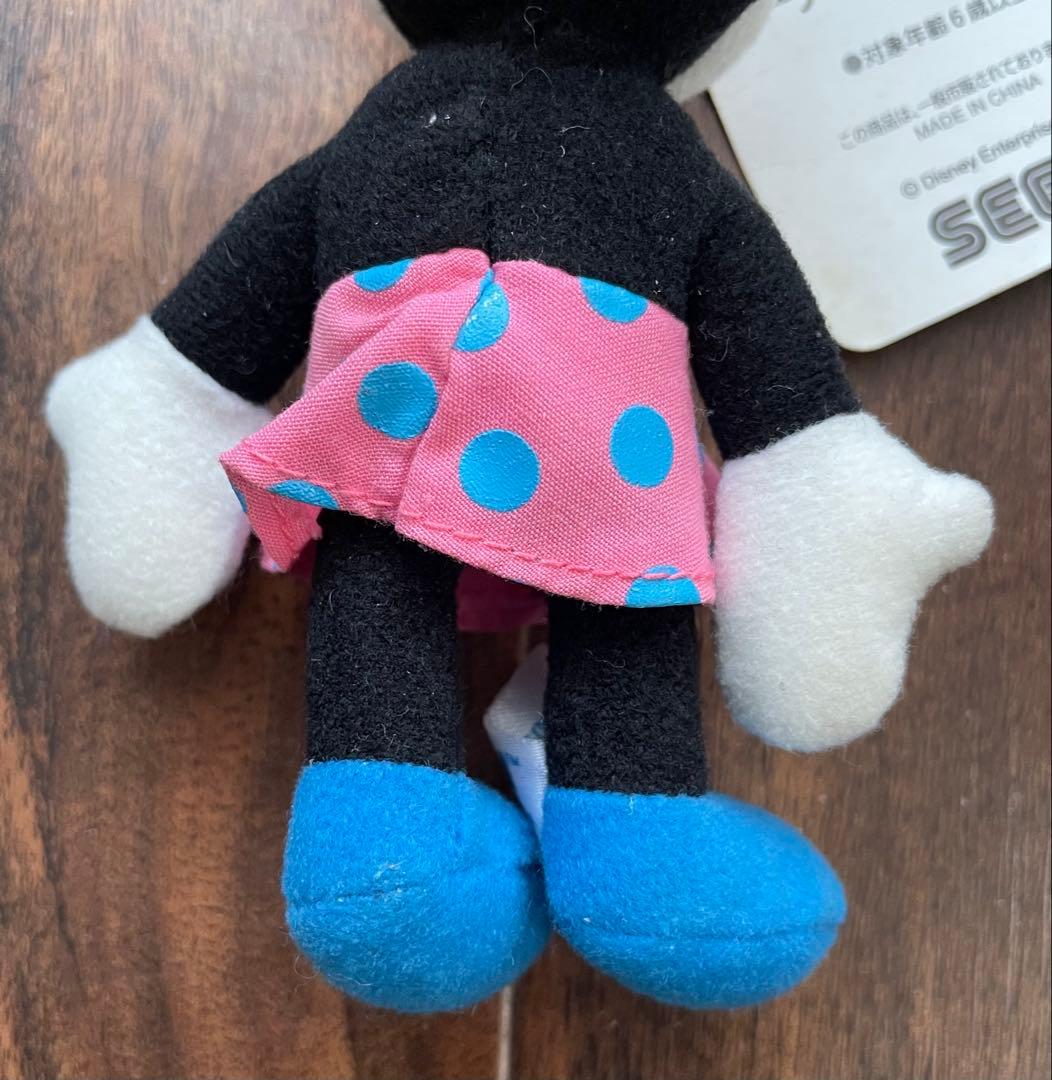 非売品 SEGA ミニーマウス タグ付き ぬいぐるみ キーホルダー