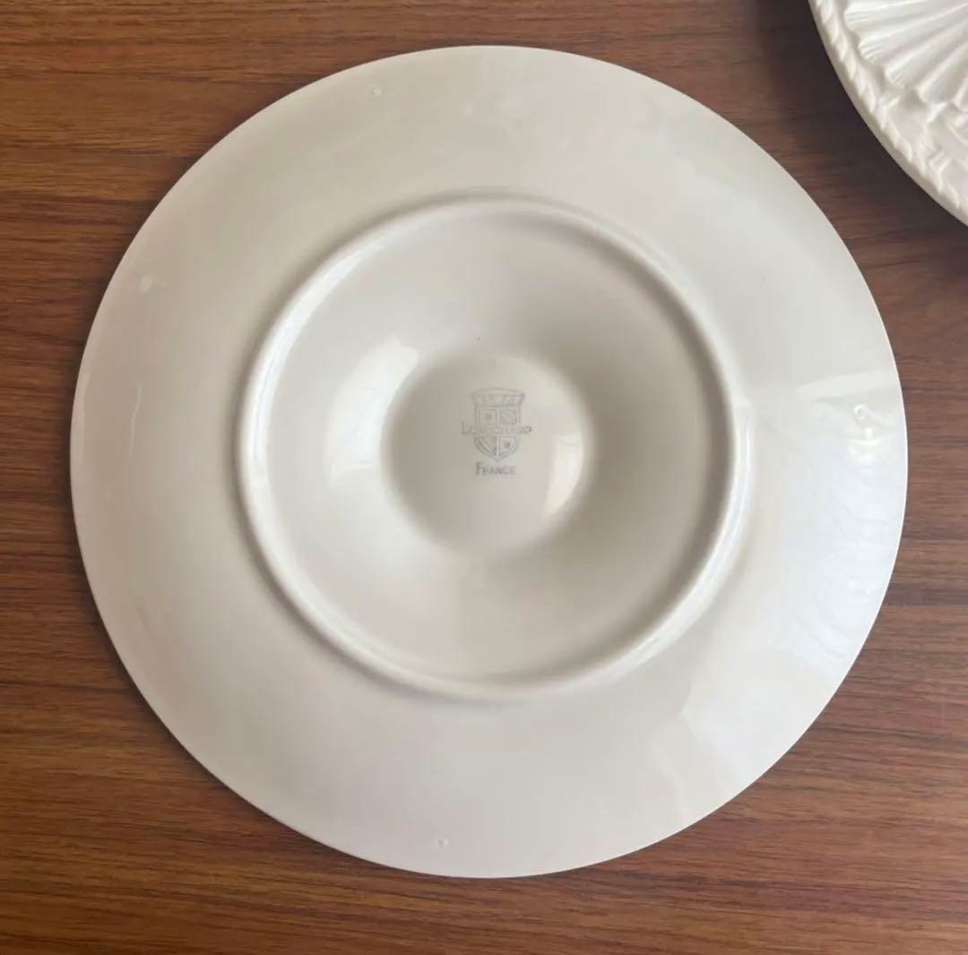 フランスアンティーク ♧ ロンシャン ♧ オイスタープレート24cm x2枚