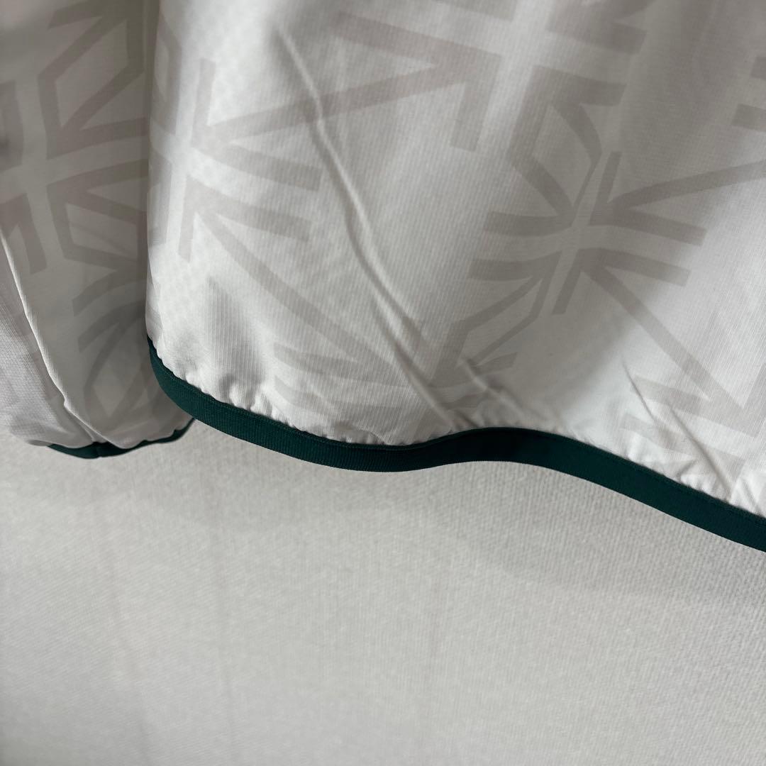 Admiral フード付きジャケット ホワイト/グリーン