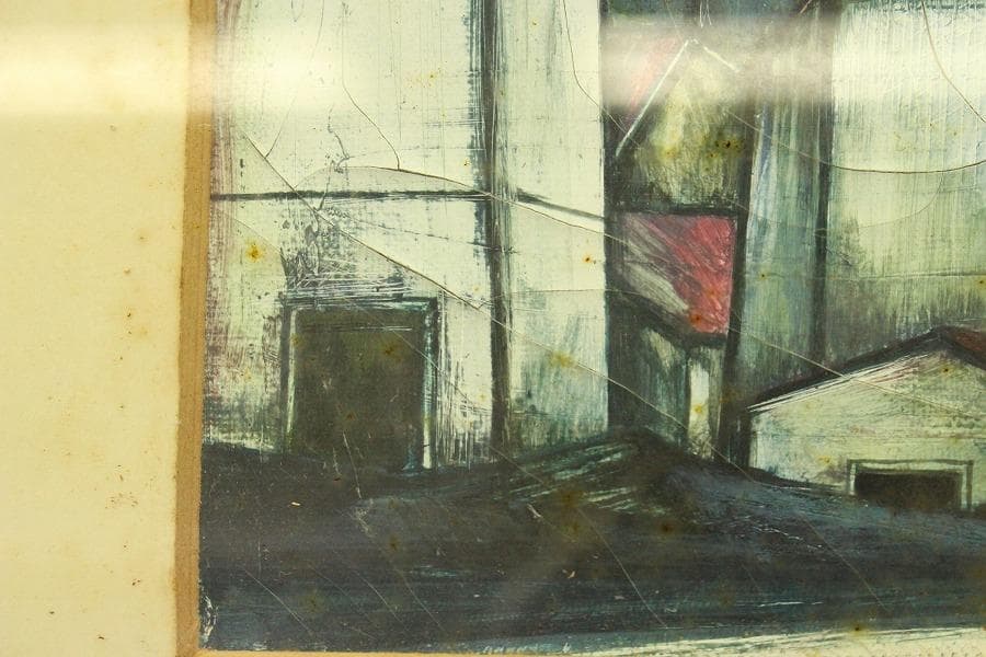 堀内康司 油絵 風景 額装(ZE730)