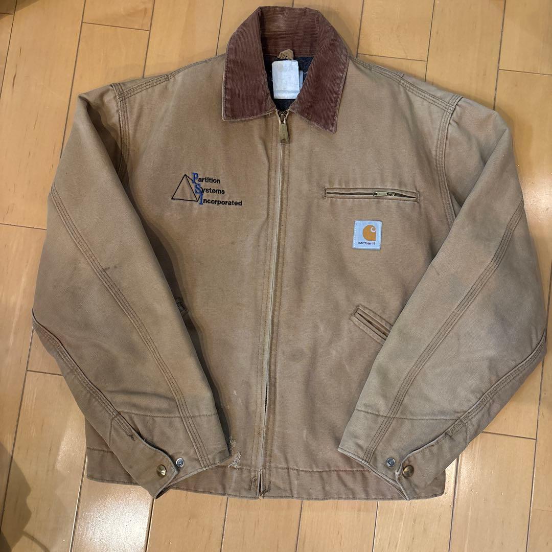 Carhartt 80sデトロイトジャケット ベージュ - メルカリ