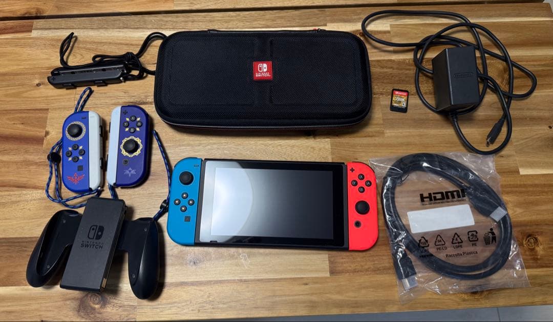 Nintendo Switch 本体+microSD+ゲーム+JoyCon付き