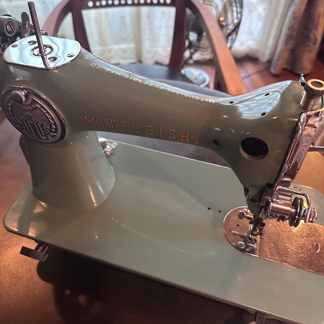 ビンテージ レトロ 三菱 手動式 ミシン オブジェ アンティーク