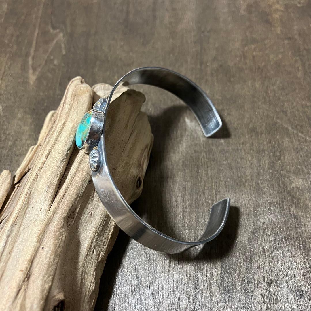 オーダー品　ナンバーエイト　ターコイズ　シルバー　バングル　ブレスレット