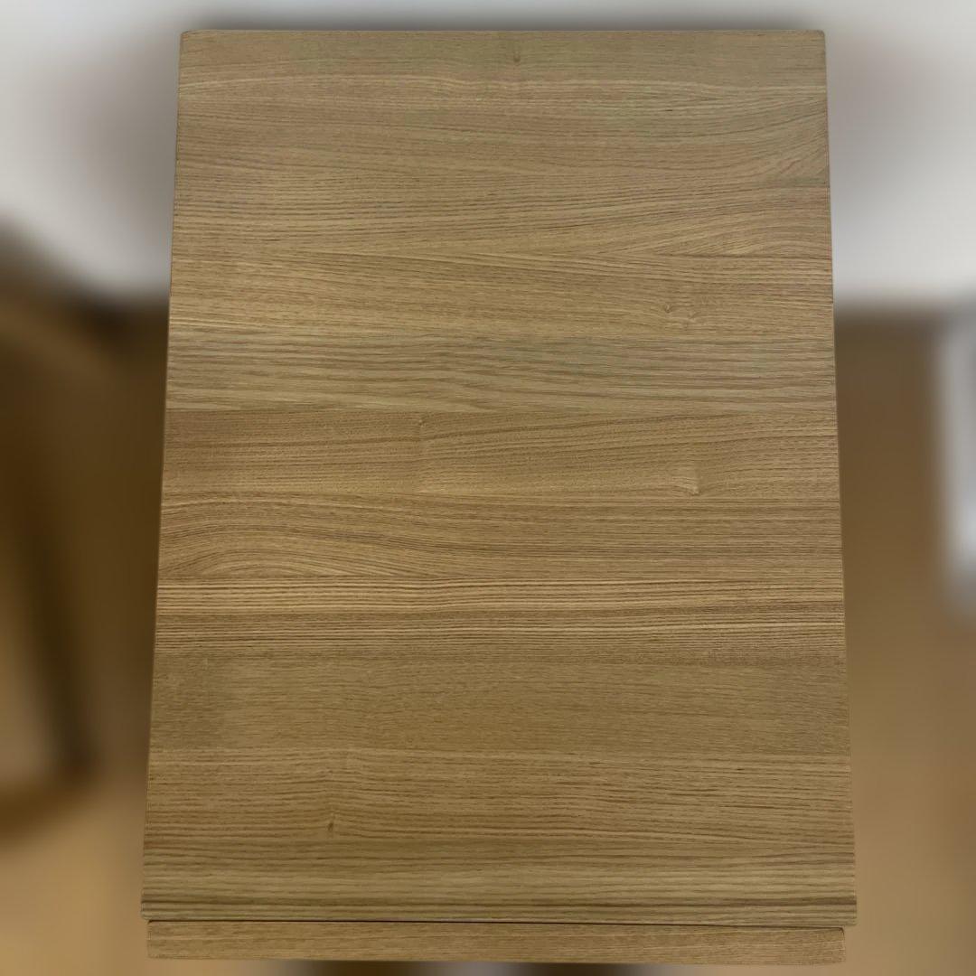 廃盤品】無印良品 木製 デスクキャビネット 引き出し2段 タモ材 - メルカリ