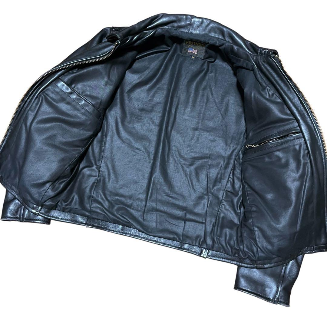 USA製 vanson レザートラッカージャケット 36 - メルカリ