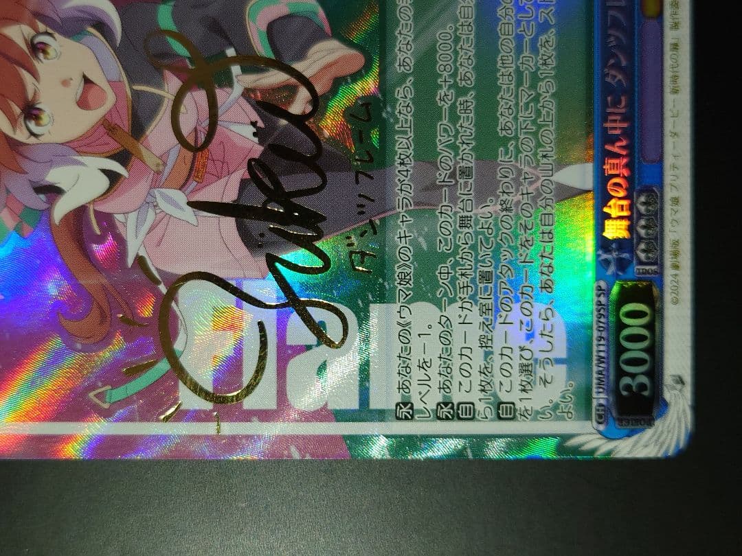 舞台の真ん中に　ダンツフレーム　spサイン　ヴァイス　ウマ娘