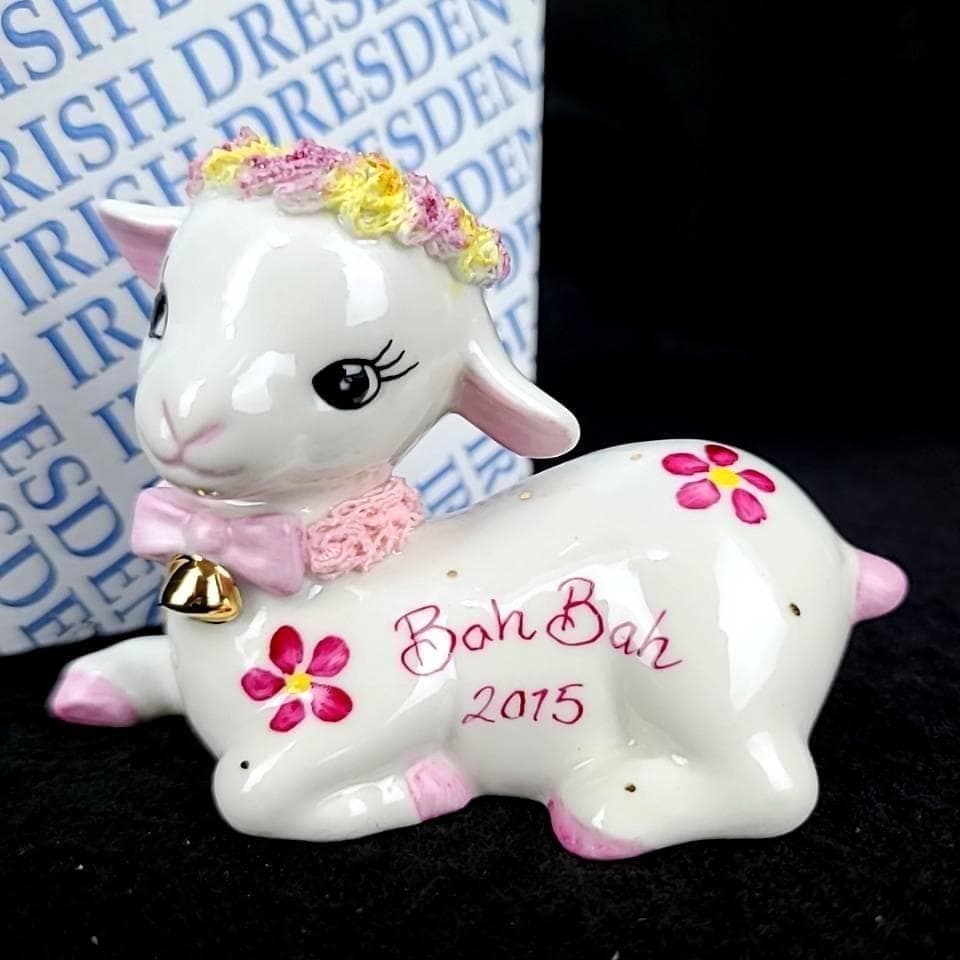 ○美品◇アイリッシュドレスデン 羊 ひつじ 未年 2015 箱つき 干支 1