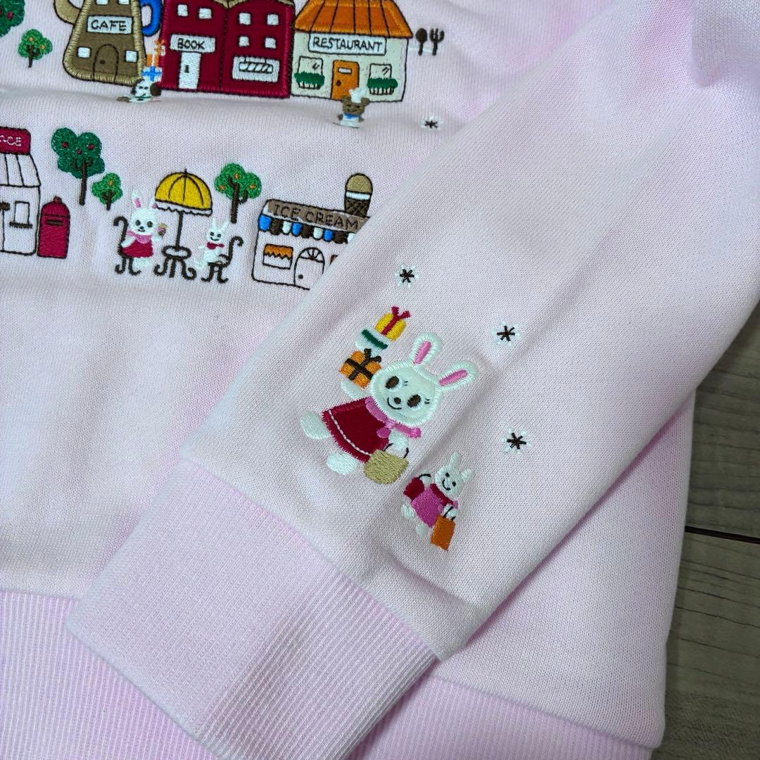 ミキハウス　うさこワッペントレーナー　130