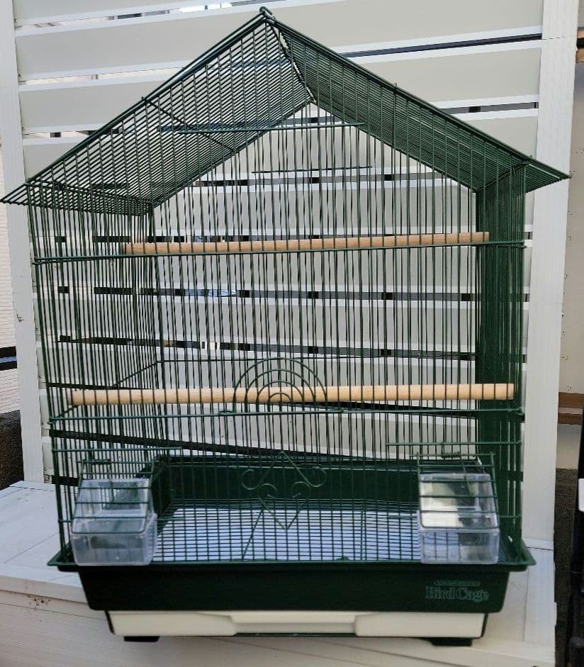 新古品】希少 バードゲージ 鳥かご 家型L 緑 ディスワン株式会社