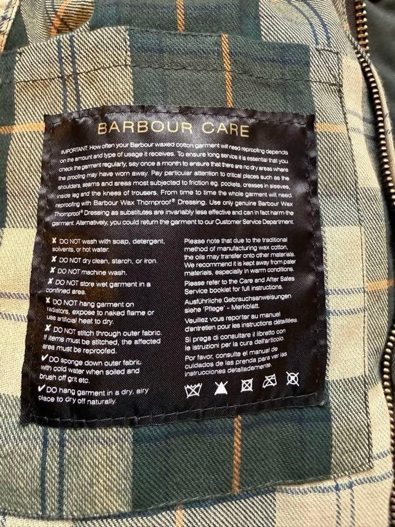 Barbour／バブアー　ビューフォート SL 38 ワックスオイルジャケット