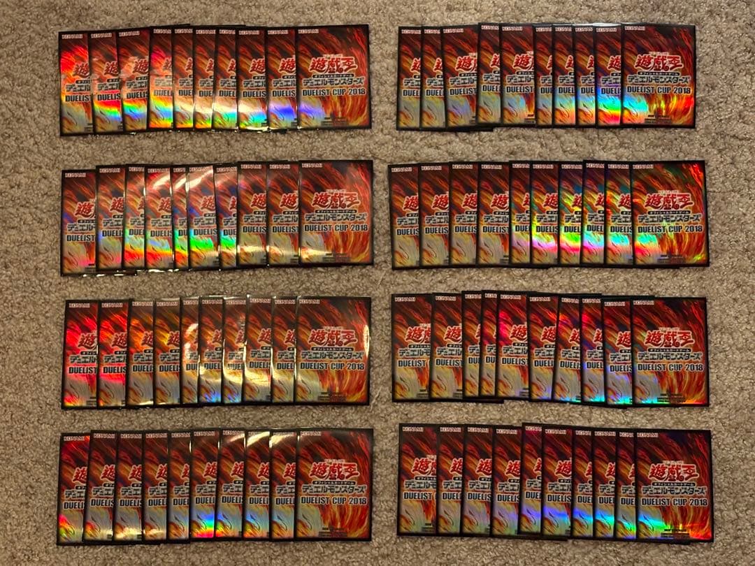 遊戯王 スリーブ duelist cup 2018 デュエリストカップ 炎80枚