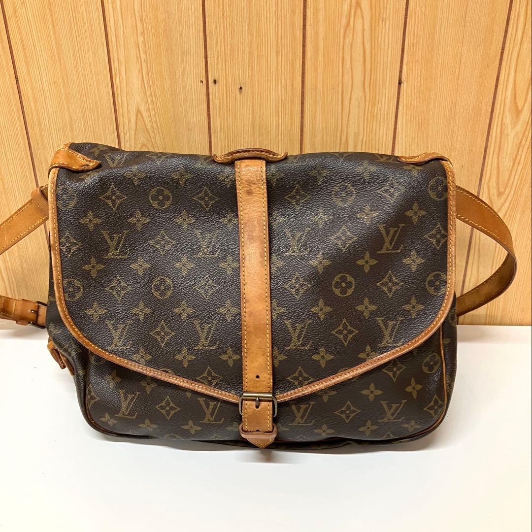 ES114 LOUIS VUITTON ルイヴィトン ソミュール35 モノグラム
