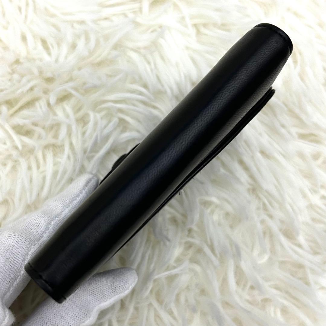 【美品】CHANEL 二つ折り財布 ココマーク 箱 ギャランティカード付き