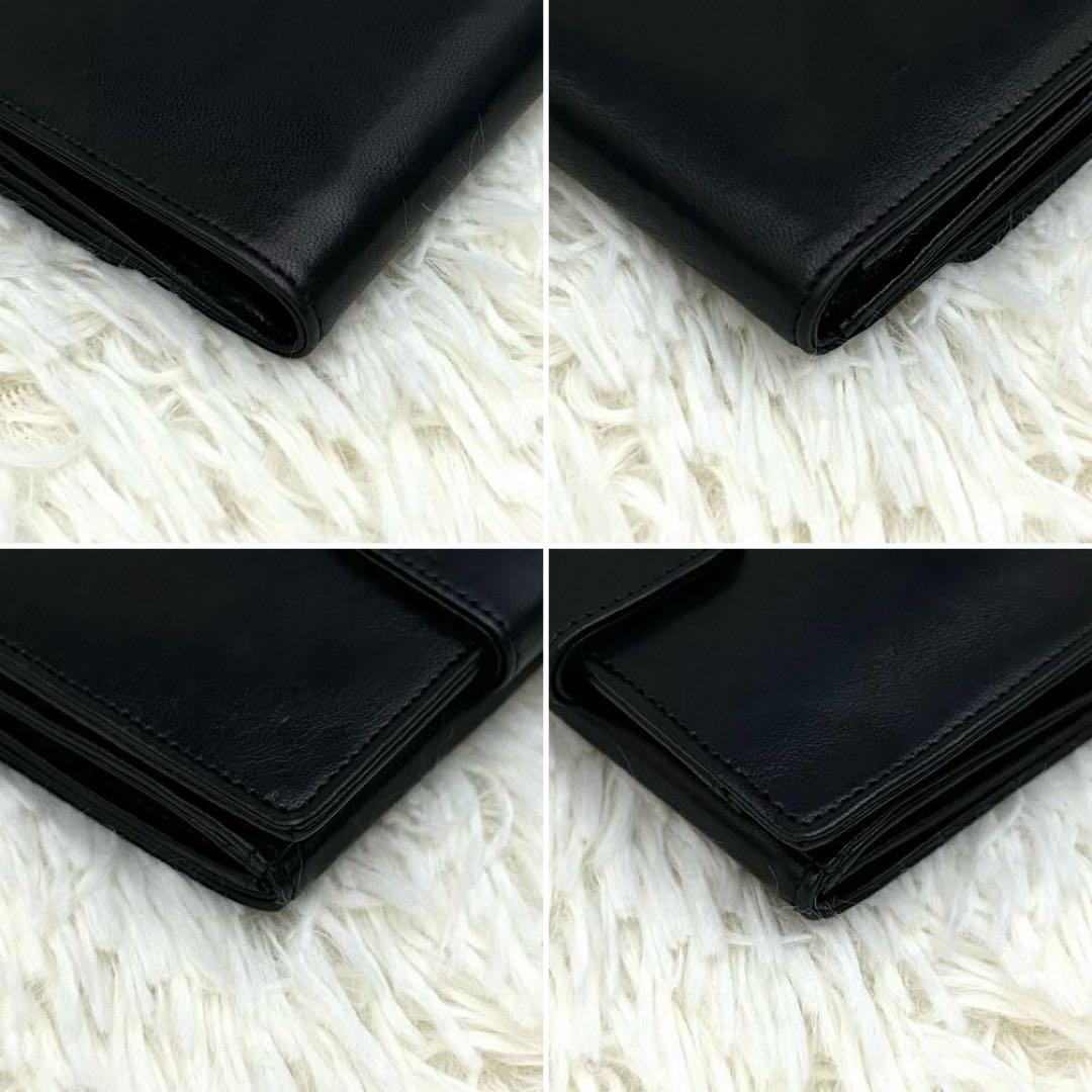 【美品】CHANEL 二つ折り財布 ココマーク 箱 ギャランティカード付き