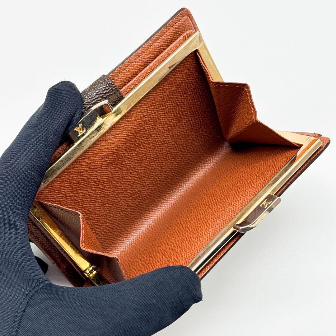 ルイヴィトン モノグラム ヴィエノワ 二つ折り 折り財布 がま口