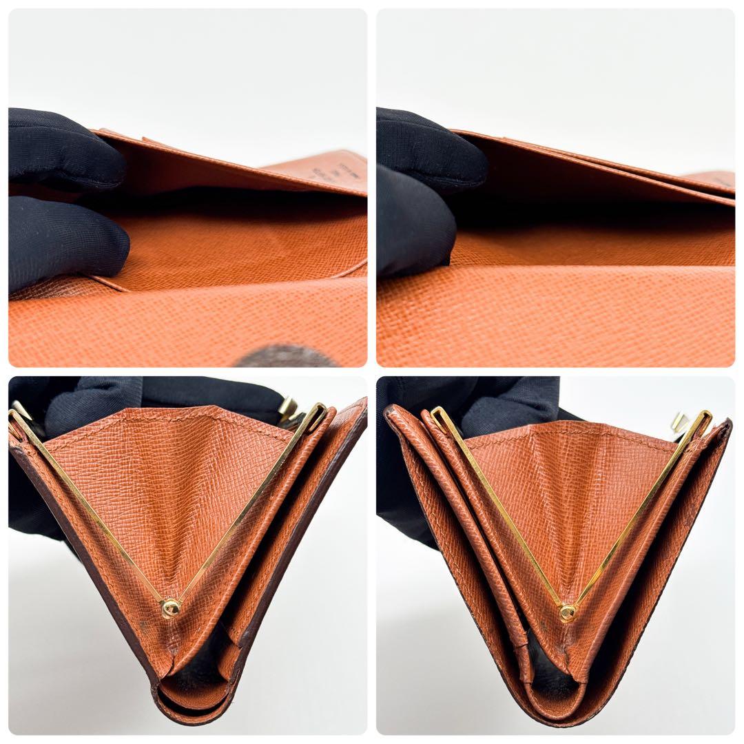 ルイヴィトン モノグラム ヴィエノワ 二つ折り 折り財布 がま口