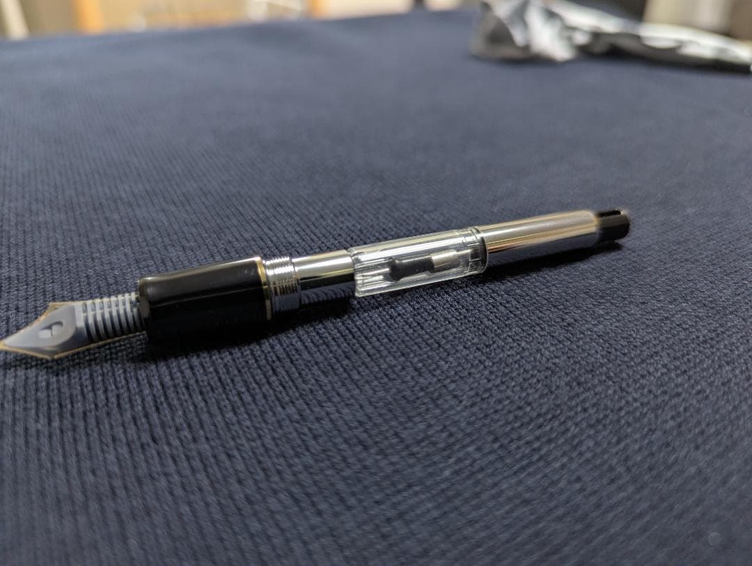 美品 試し書きのみ PILOT カスタム743 FM パイロット万年筆 ブラック