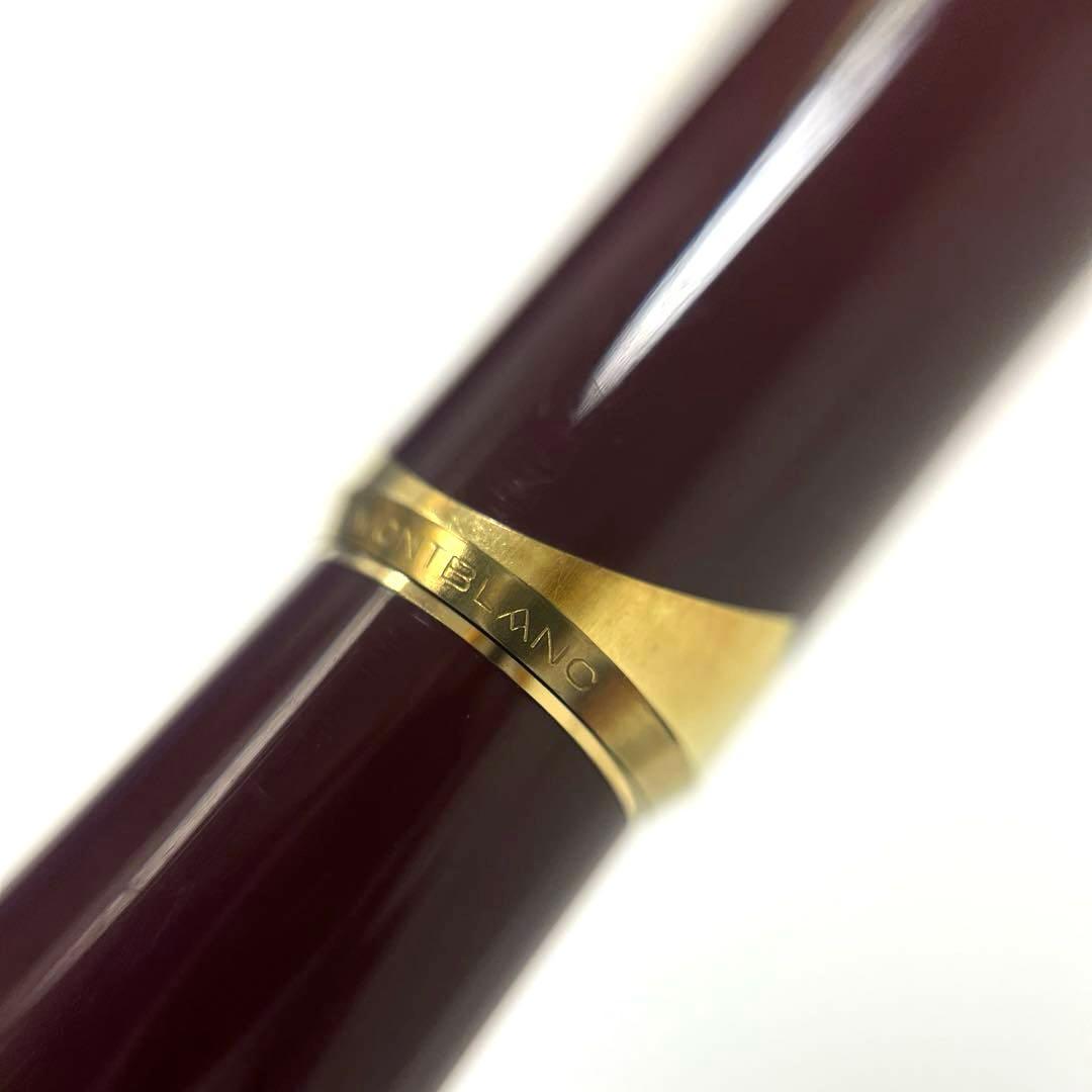 ペン先750】MONTBLANC 万年筆 モンブラン ボルドー×ゴールド