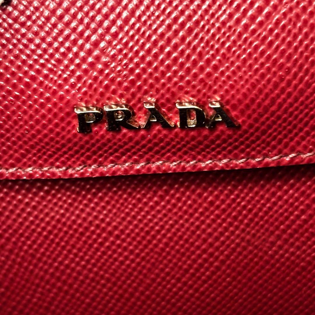PRADAサフィアーノレザ 2wayバッグ上品高級トート ショルダー極美品