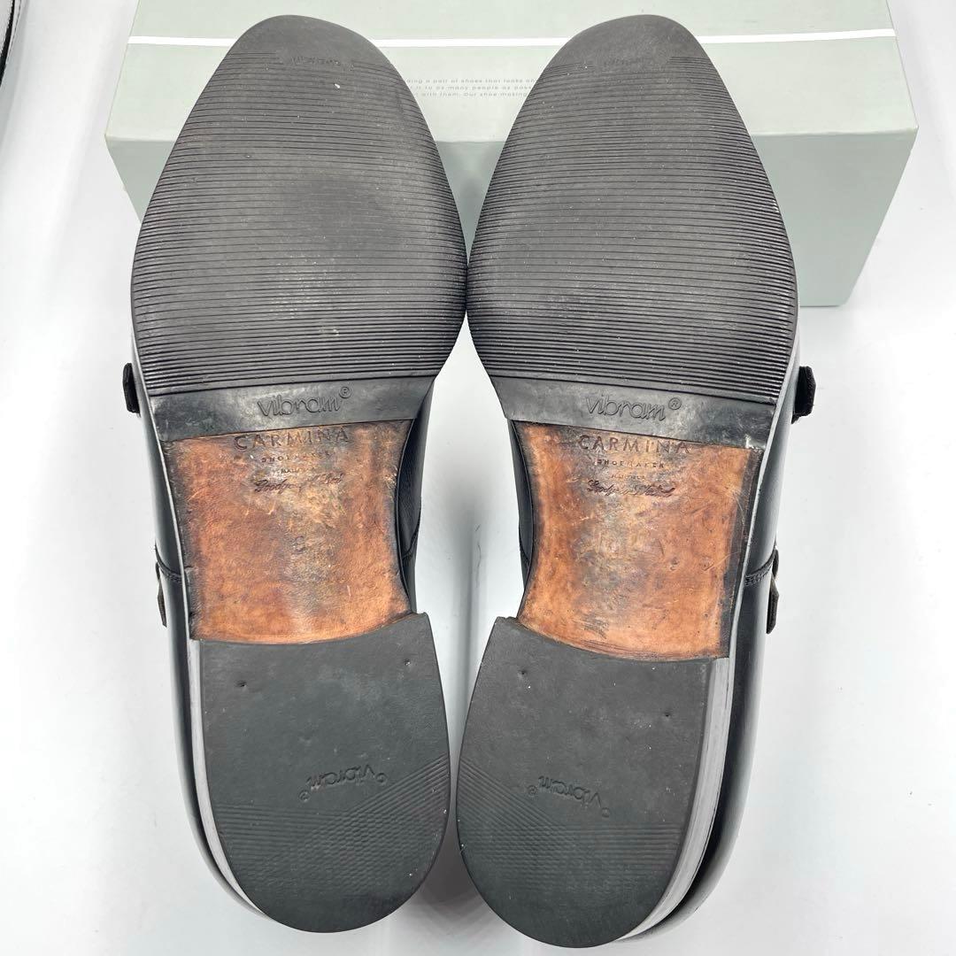 箱付き✨カルミナ　ストレートチップ　ダブルモンク　革靴　27.5cm ビジネス