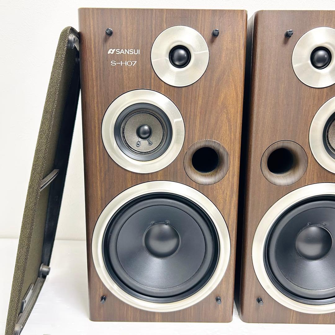 希少動作品 SANSUI スピーカーシステム ペア S-H07 サンスイ - メルカリ