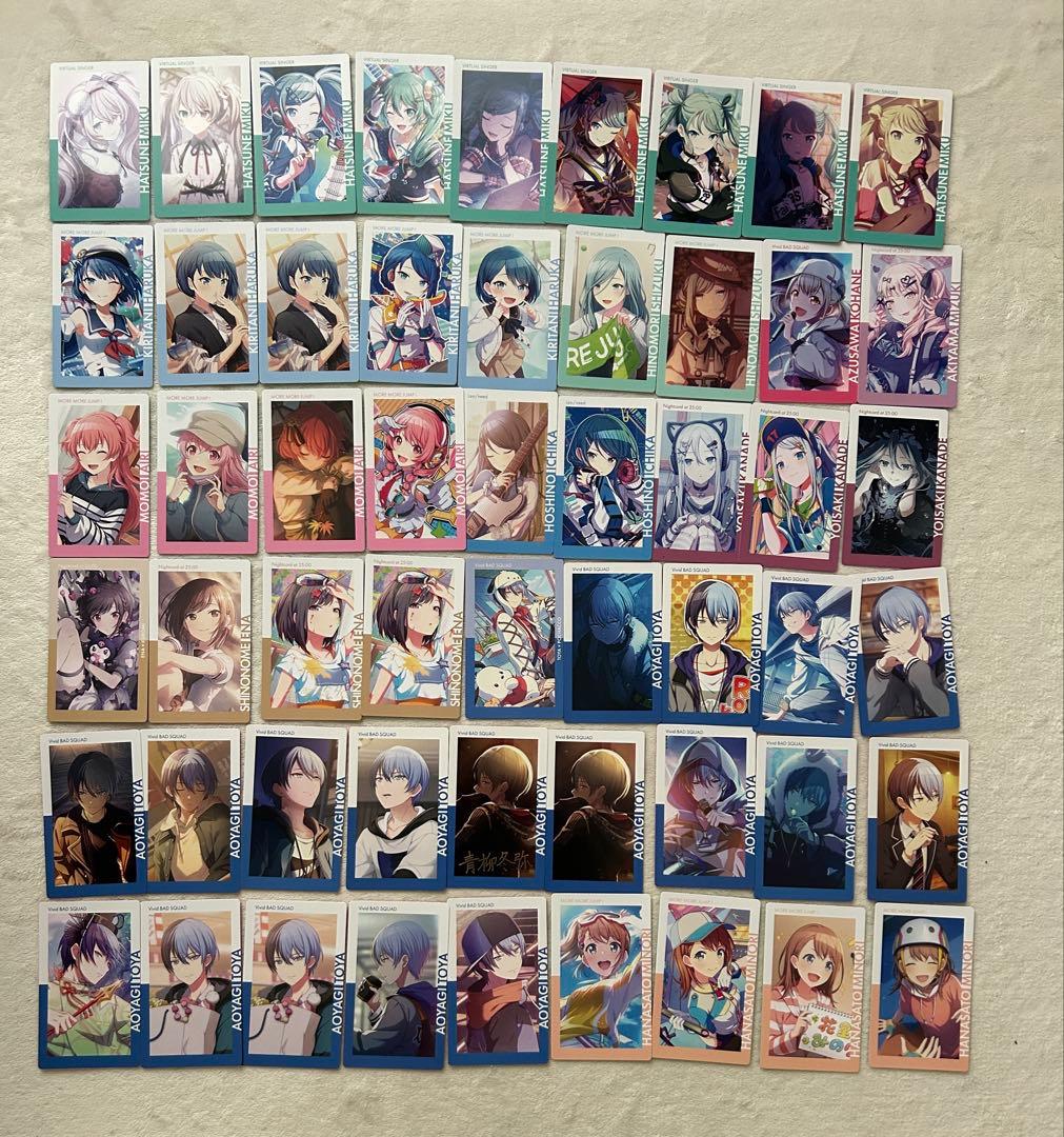 プロセカ エピカ 箔推し有 ※画像1が全て。画像2は箔押し一覧32枚、全